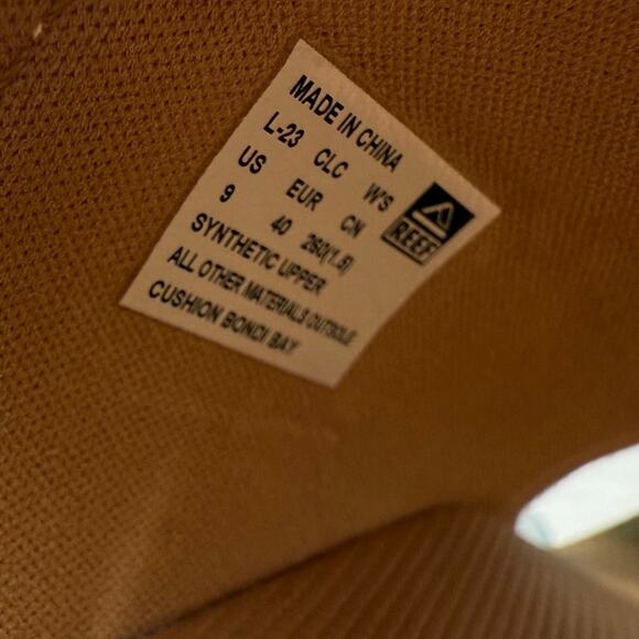 REEF Cushion Bondi Bay White Platform Slip On Slide Sandals Womens Size 9 Shoes - Picture 6 of 9